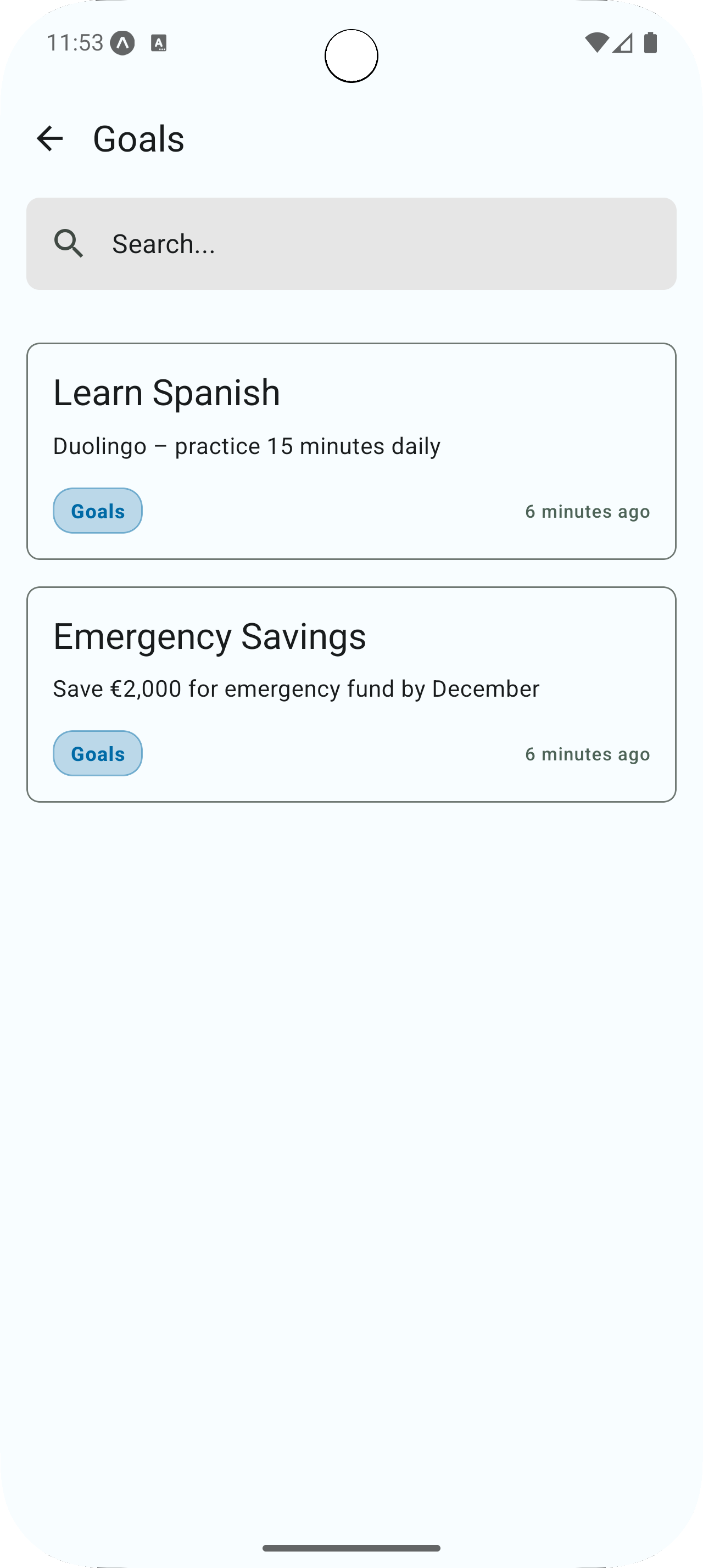 exoNote Kategorien-Filter